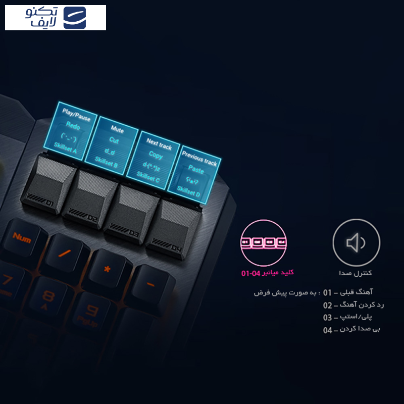 کیبورد بی سیم مخصوص بازی ایسوس مدل ROG Claymore II، مکانیکال سوییچ قرمز، Full Size، نورپردازی Aura RGB کیبورد بی سیم مخصوص بازی ایسوس مدل ROG Claymore II، مکانیکال سوییچ قرمز، Full Size، نورپردازی Aura RGB