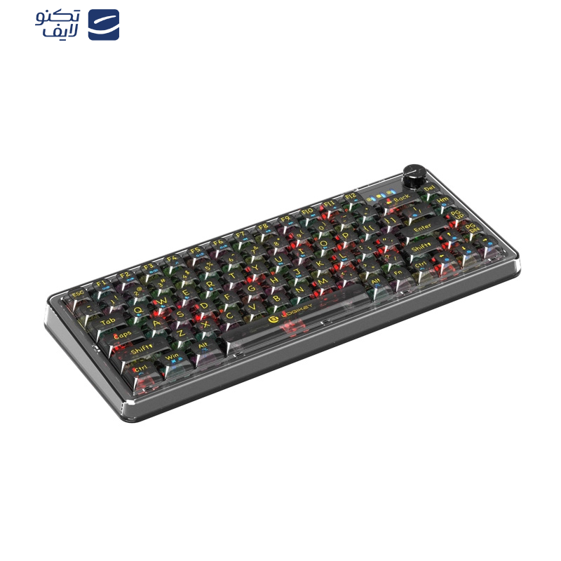 کیبورد بی سیم گیمینگ لاجی کی مدل K450BB، سوییچ مکانیکال شفاف، Tenkeyless، نورپردازی RGB کیبورد بی سیم گیمینگ لاجی کی مدل K450BB، سوییچ مکانیکال شفاف، Tenkeyless، نورپردازی RGB