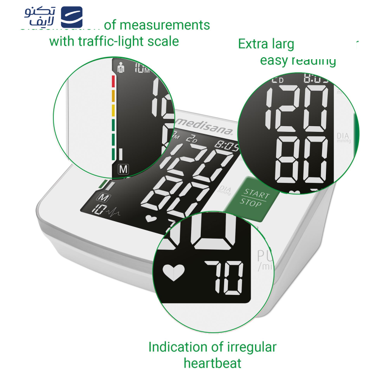 فشارسنج بازویی مدیسانا مدل BU 514 فشارسنج بازویی مدیسانا مدل BU 514