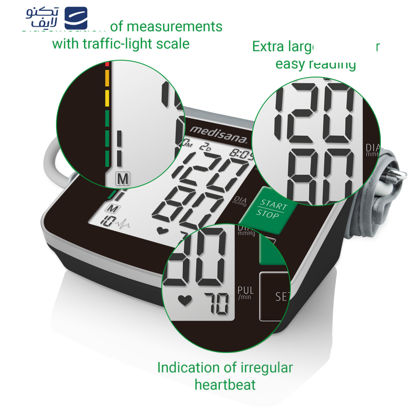 فشارسنج بازویی مدیسانا مدل BU 516 فشارسنج بازویی مدیسانا مدل BU 516