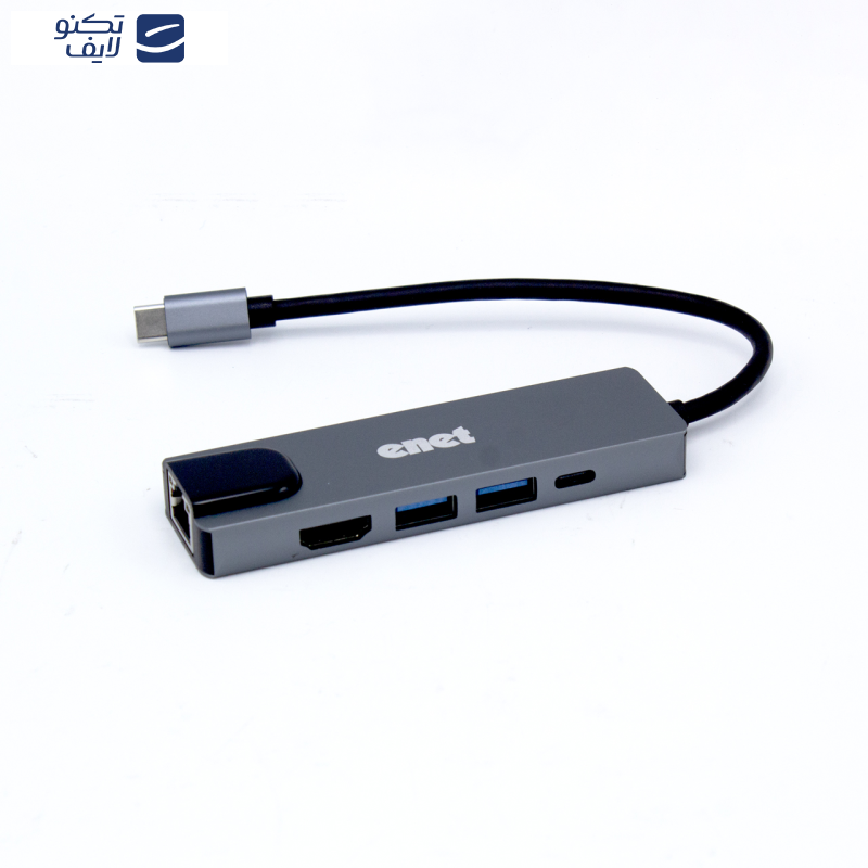 هاب 5 پورت USB-C اینت مدل EN-CoT7016 هاب 5 پورت USB-C اینت مدل EN-CoT7016
