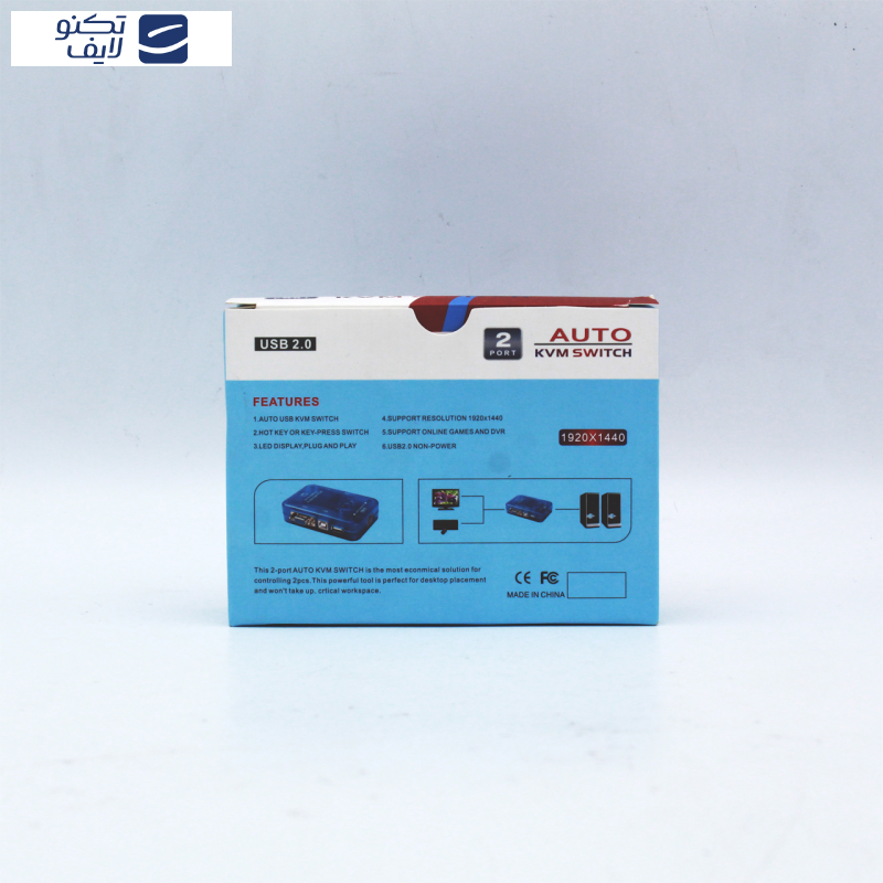 سوییچ 2 پورت KVM ای نت مدل En-SKV2au سوییچ 2 پورت KVM ای نت مدل En-SKV2au