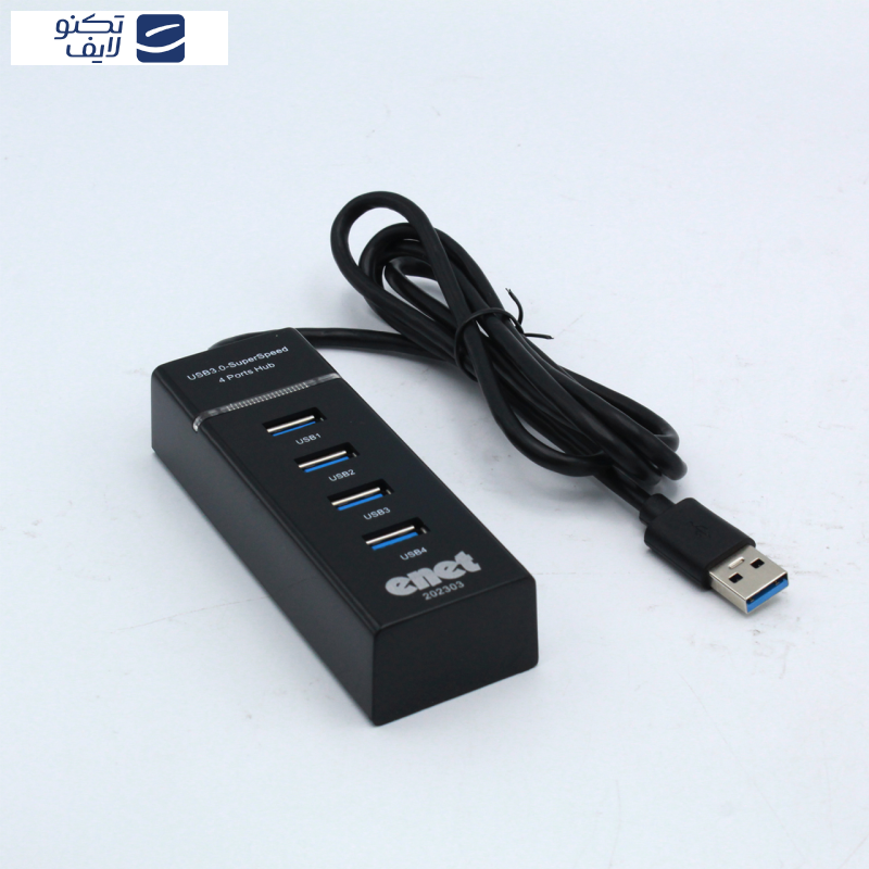 هاب چهار پورت USB 3.0 ای نت مدل En-HT24D120 هاب چهار پورت USB 3.0 ای نت مدل En-HT24D120