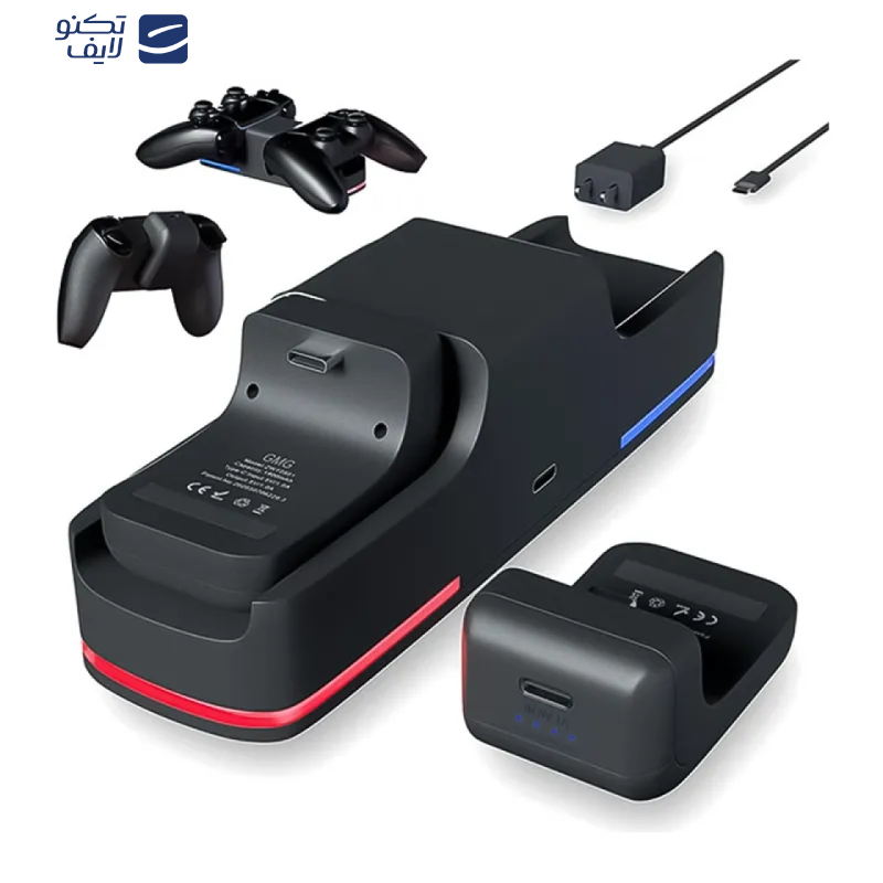 پایه شارژر دسته بازی PS5 مدل ZWT-0501 پایه شارژر دسته بازی PS5 مدل ZWT-0501