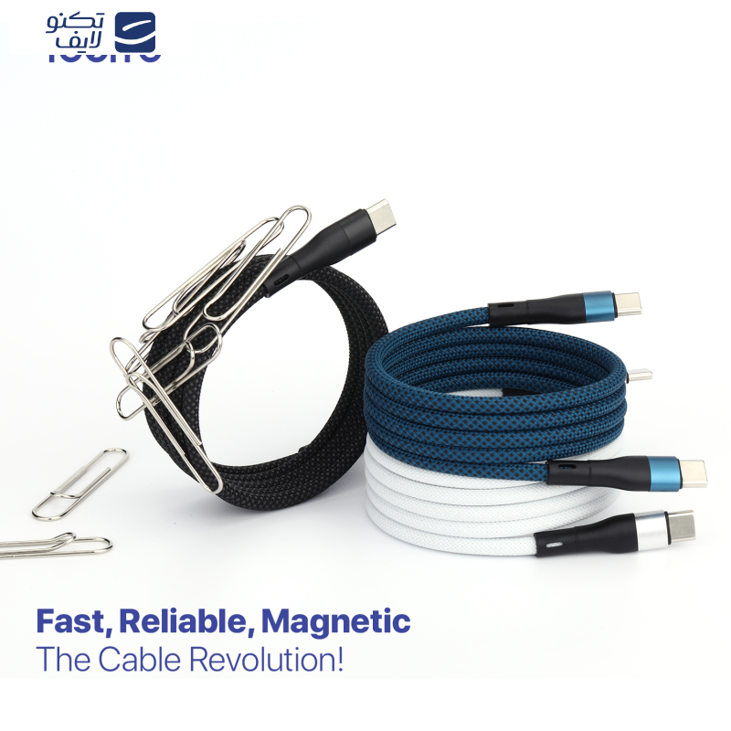 کابل USB-C فوربری مدل Magnetic KS-CC01-60W طول 1 متر کابل USB-C فوربری مدل Magnetic KS-CC01-60W طول 1 متر