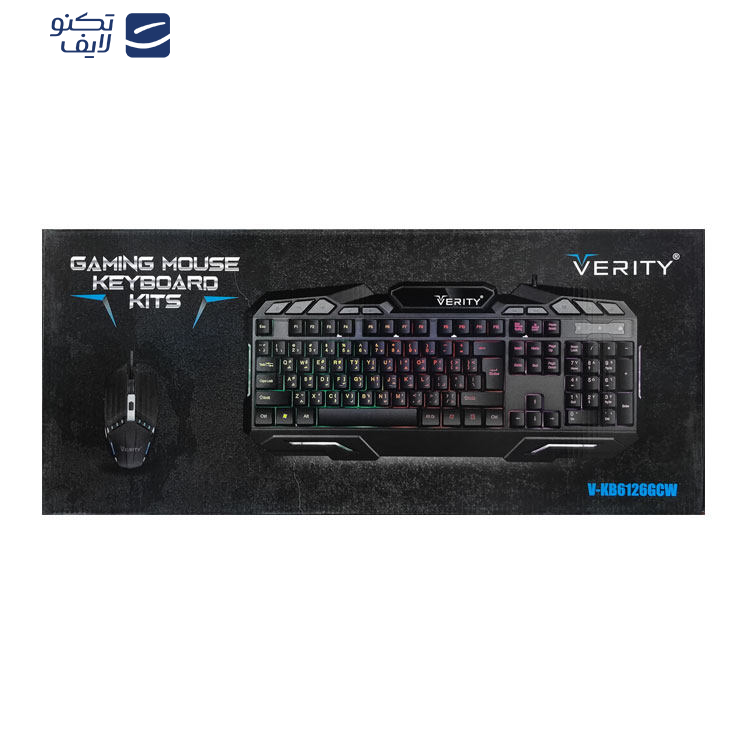 کیبورد و ماوس وریتی مدل V-KB 6126 G کیبورد و ماوس وریتی مدل V-KB 6126 G