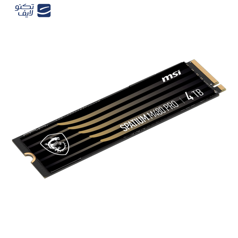 اس اس دی اینترنال ام اس آی مدل SPATIUM M480 PRO PCIe 4.0 NVMe M.2 ظرفیت 4 ترابایت