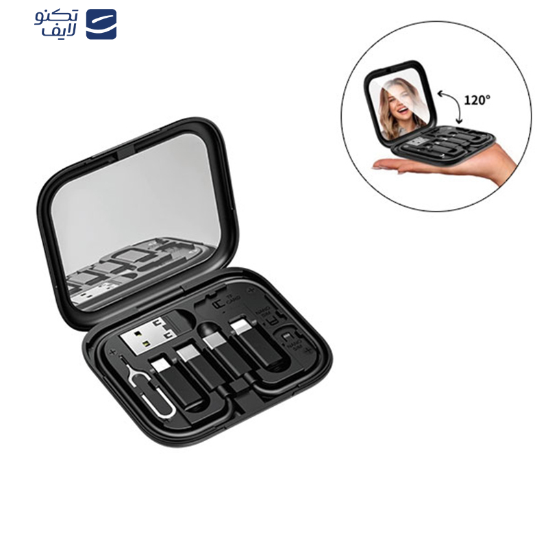کابل تبدیل USB-C/USB به لایتنینگ/USB-C/MicroUSB بیوا مدل C-18 طول 0.28 متر کابل تبدیل USB-C/USB به لایتنینگ/USB-C/MicroUSB بیوا مدل C-18 طول 0.28 متر
