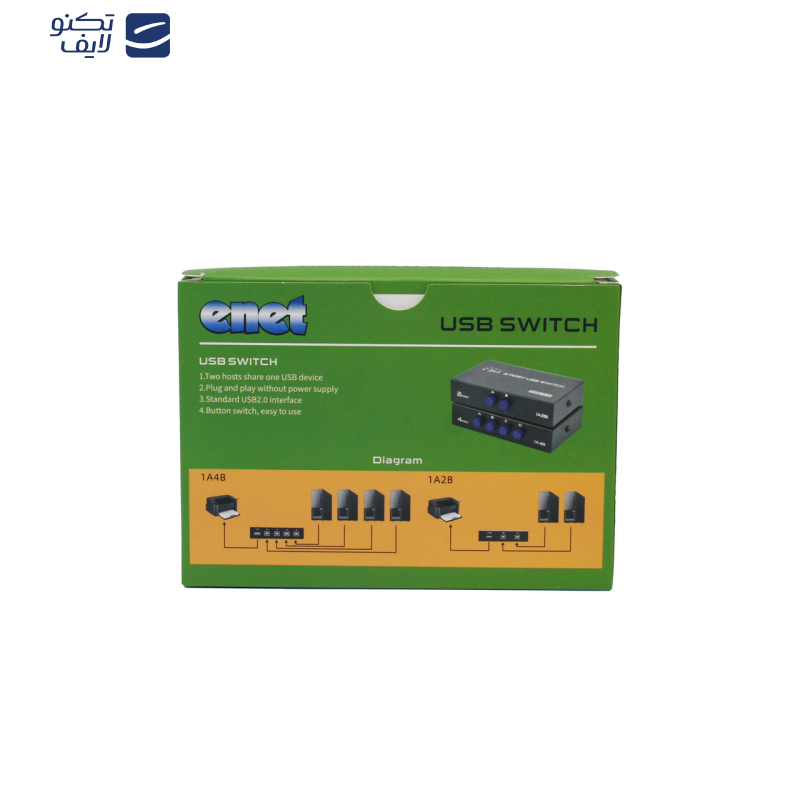 هاب سوئیچ دو پورت پرینتر ای نت مدل En-SU2m هاب سوئیچ دو پورت پرینتر ای نت مدل En-SU2m