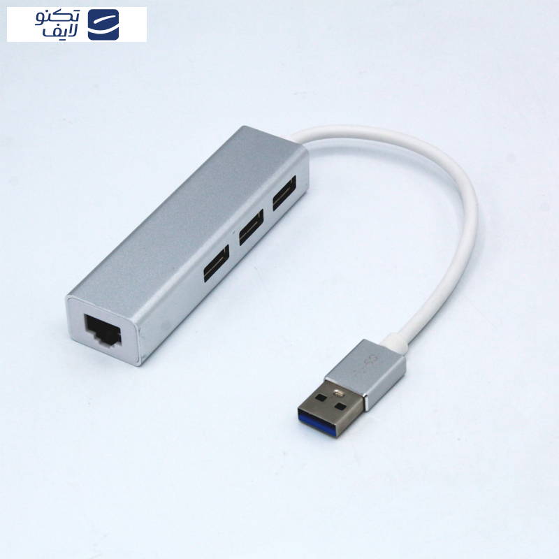 هاب سه پورت USB 3.0/Lan ای نت مدل EN-HLU3