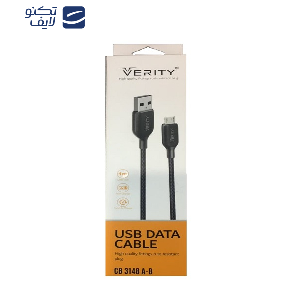 کابل تبدیل USB به microUSB وریتی مدل CB3148A طول 1 متر کابل تبدیل USB به microUSB وریتی مدل CB3148A طول 1 متر