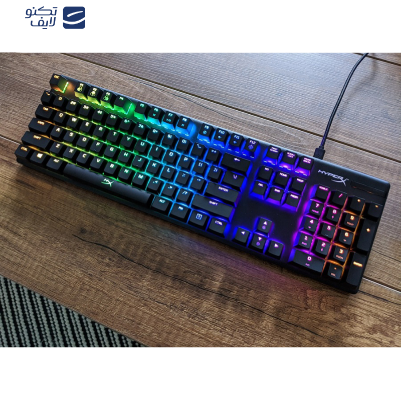 کیبورد مخصوص بازی هایپرایکس مدل HyperX keyboard Alloy Origins RGB Mechanical Tactile switch 