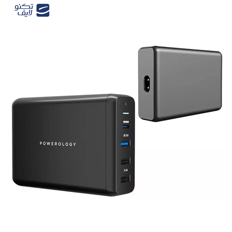 شارژر رومیزی 75 وات پاورولوجی مدل PWCUQC001