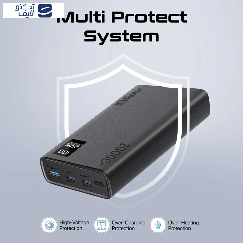 پاوربانک پرومیت مدل BOLT-20PD ظرفیت 20000 میلی آمپر ساعت پاوربانک پرومیت مدل BOLT-20PD ظرفیت 20000 میلی آمپر ساعت