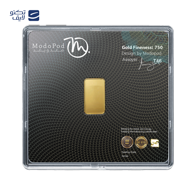 شمش طلا 18 عیار مدوپد مدل طلا کد SG11836 شمش طلا 18 عیار مدوپد مدل طلا کد SG11836