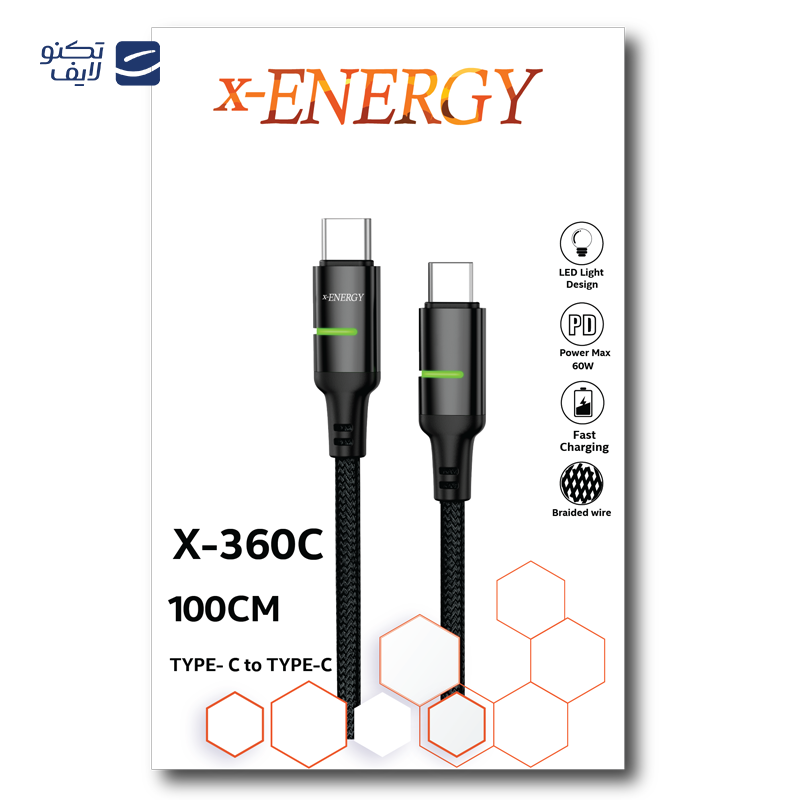 gallery-کابل دو سر تایپ سی ایکس انرژی مدل X-331C طول 1 متر copy.png
