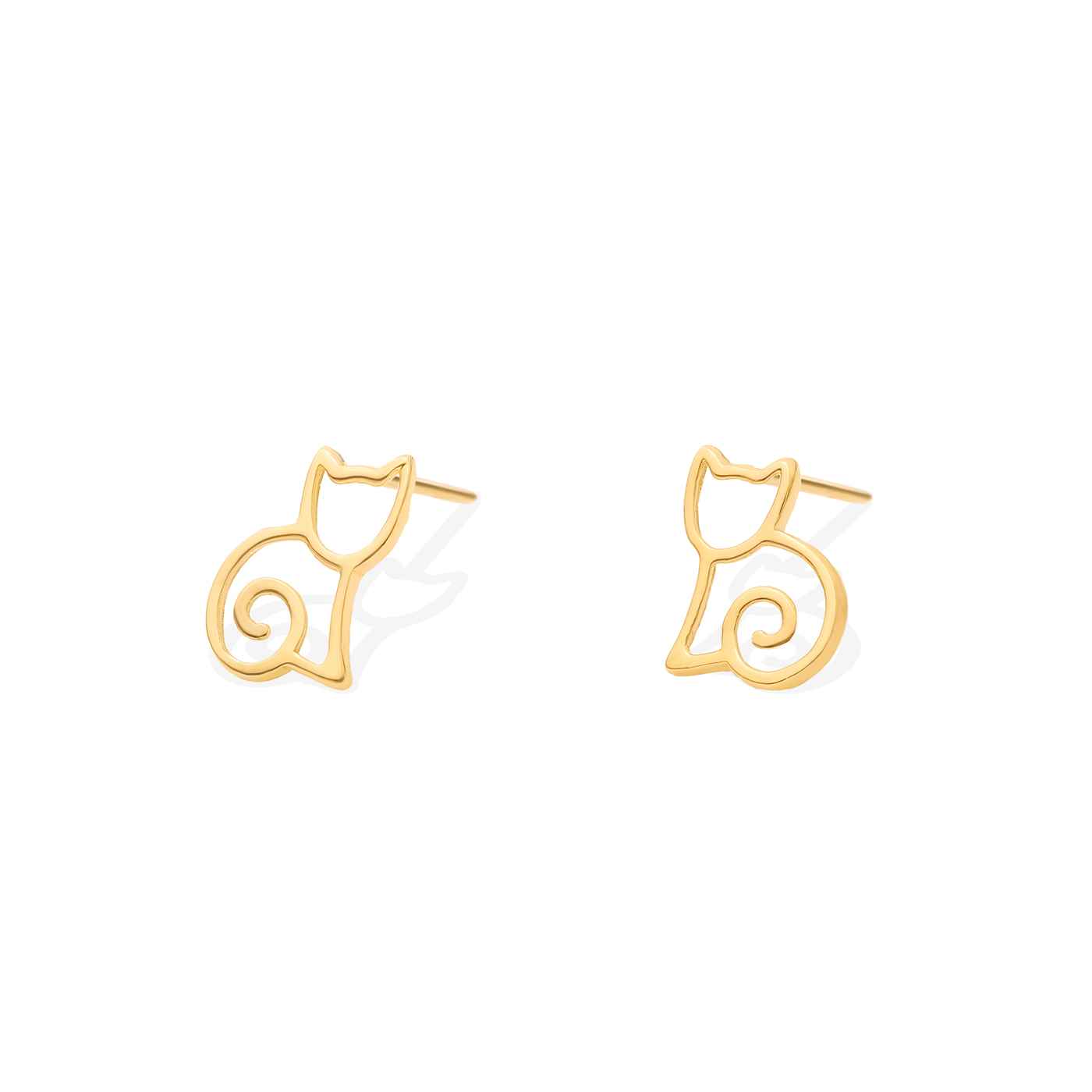 گوشواره طلا 18 عیار طرح گربه فرفری گوشواره طلا 18 عیار طرح گربه فرفری