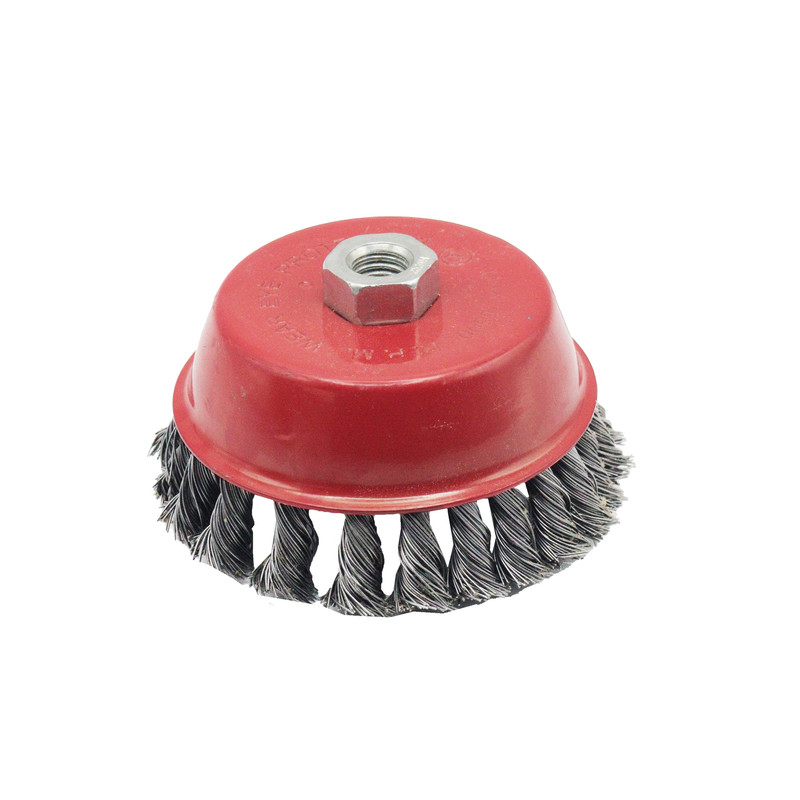 فرچه سیمی کاسه ای مدل بافته کد YP-BAFTEH-125MM فرچه سیمی کاسه ای مدل بافته کد YP-BAFTEH-125MM