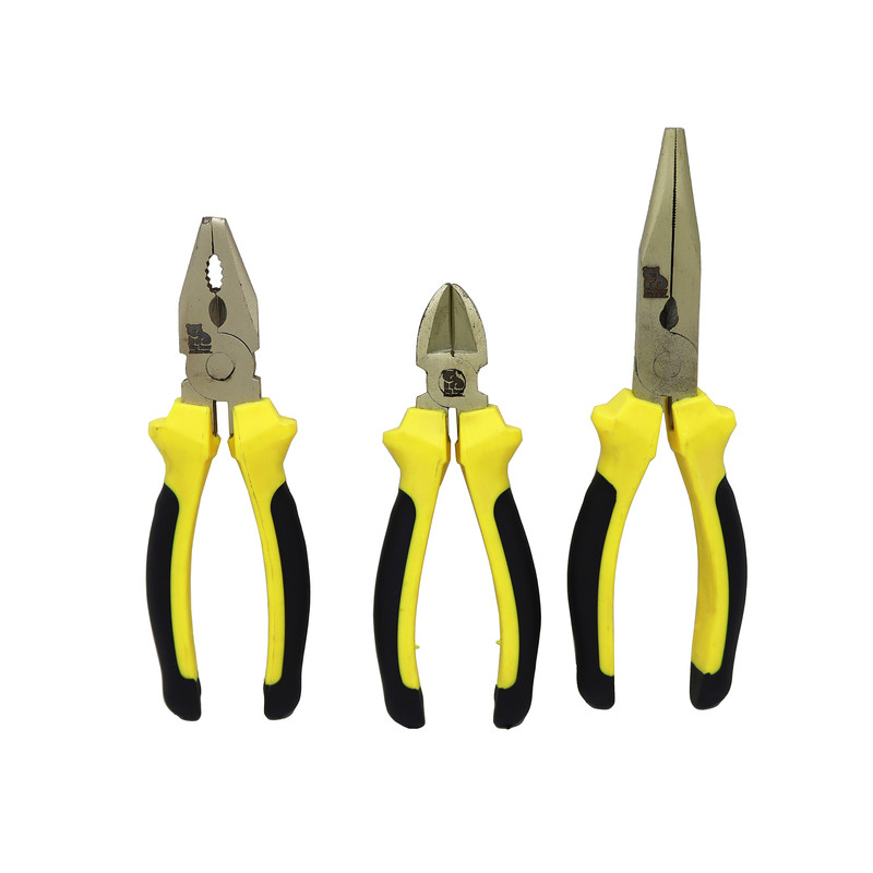 انبر دست و سیم چین و دم باریک مدل بیگ بر کد YP-KA-8-7-6INCH مجموعه سه عددی انبر دست و سیم چین و دم باریک مدل بیگ بر کد YP-KA-8-7-6INCH مجموعه سه عددی