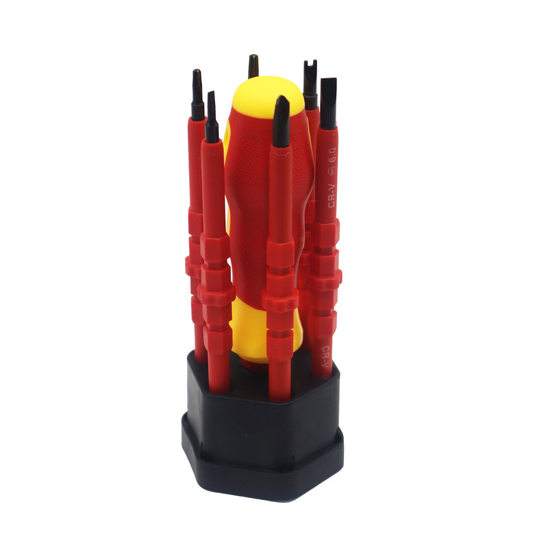 پیچ گوشتی دو طرفه جولی کد YP-Two Way-07 مجموعه 7 عددی پیچ گوشتی دو طرفه جولی کد YP-Two Way-07 مجموعه 7 عددی