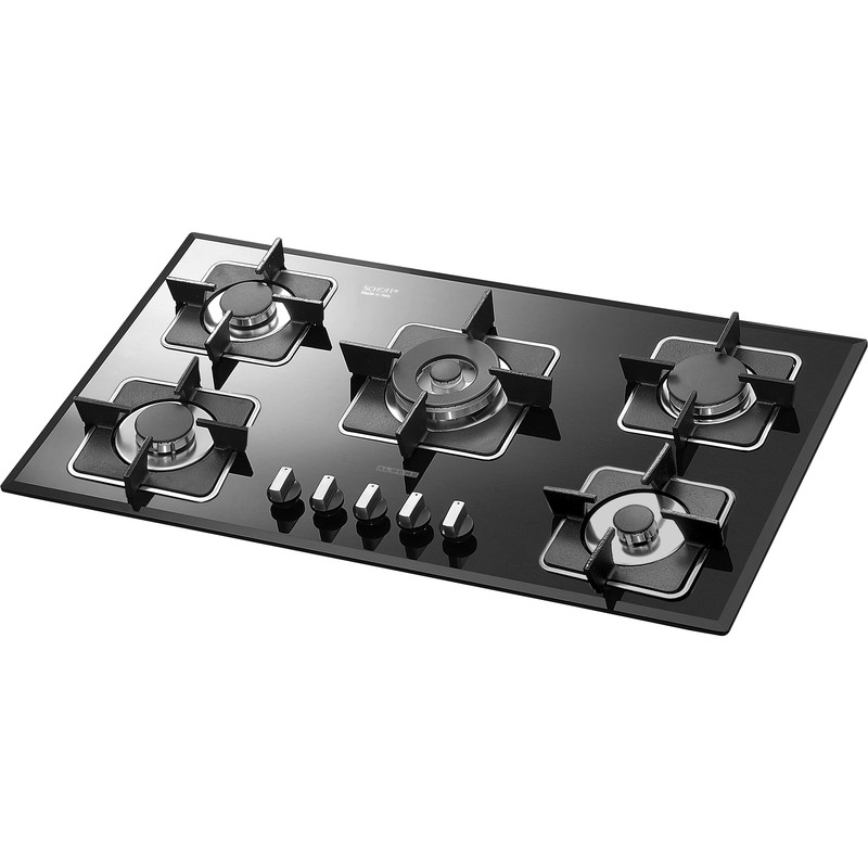 اجاق گاز صفحه‌ای پنج شعله استیل البرز مدل G-5910