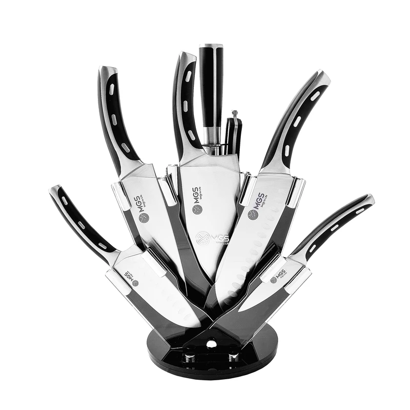 سرویس چاقو آشپزخانه 9 پارچه ام جی اس مدل KS-8010s