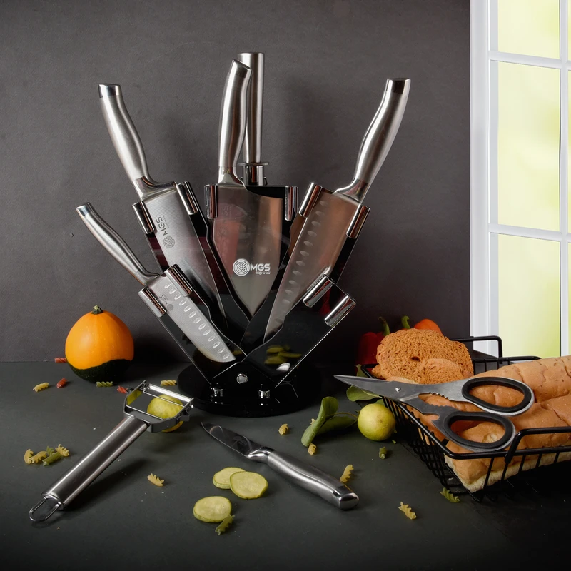 رویس چاقو آشپزخانه 9 پارچه ام جی اس مدل KS-8013s