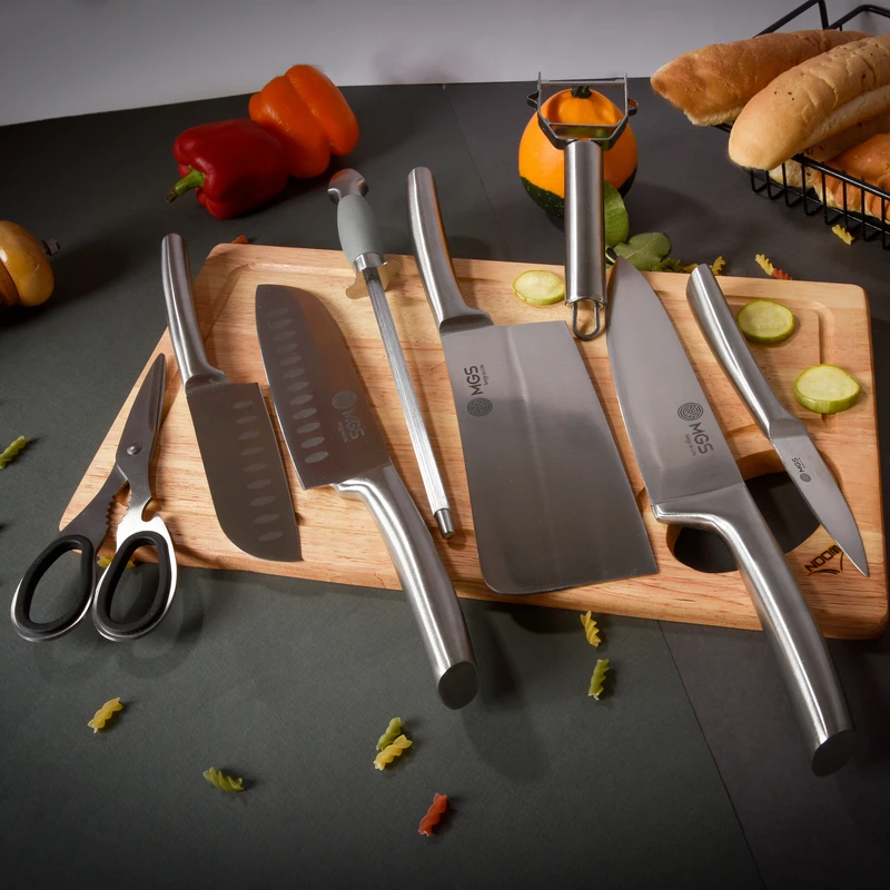 سرویس چاقو آشپزخانه 9 پارچه ام جی اس مدل KS-8014s