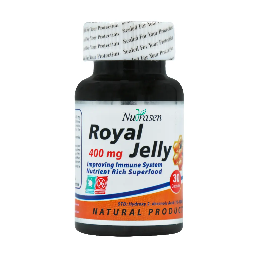 کپسول رویال ژلی 400 میلی گرم نوتراسن فارما 30 عدد کپسول رویال ژلی 400 میلی گرم نوتراسن فارما 30 عدد