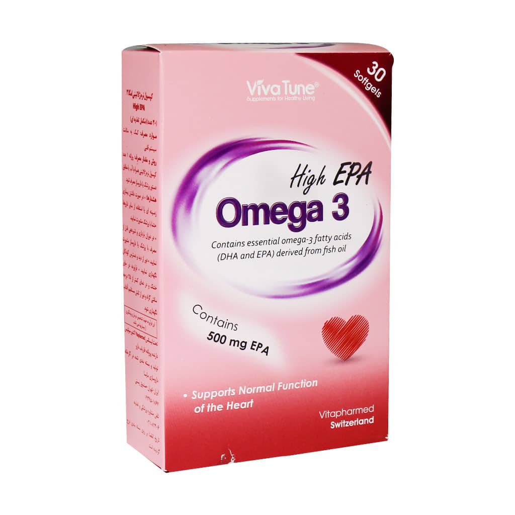 کپسول نرم ژلاتینی امگا 3 High EPA ویواتیون 30 عدد کپسول نرم ژلاتینی امگا 3 High EPA ویواتیون 30 عدد