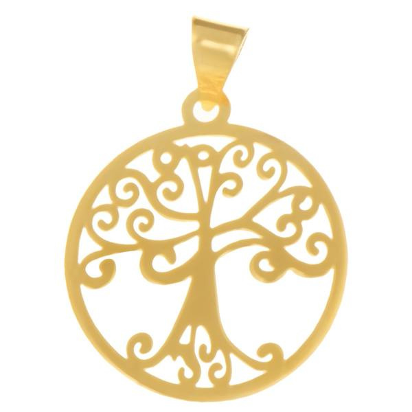 آویز گردنبند طلا 18 عیار شمیم گلد گالری طرح درخت کد SG213 آویز گردنبند طلا 18 عیار شمیم گلد گالری طرح درخت کد SG213