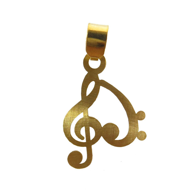 آویز گردنبند طلا 18 عیار شمیم گلد گالری مدل NZ-111-PL