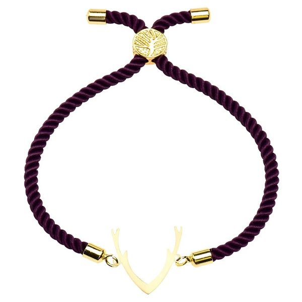 دستبند طلا 18 عیار زنانه شمیم گلد گالری مدل شاخ گوزن 631 دستبند طلا 18 عیار زنانه شمیم گلد گالری مدل شاخ گوزن 631