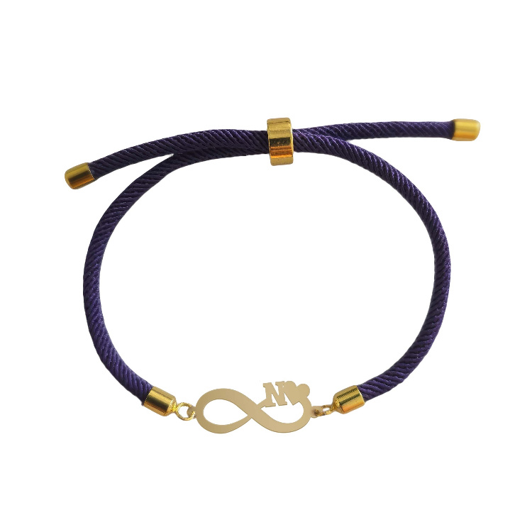 دستبند طلا 18 عیار زنانه شمیم گلد گالری مدل بینهایت و قلب حرف N کد D64-15 دستبند طلا 18 عیار زنانه شمیم گلد گالری مدل بینهایت و قلب حرف N کد D64-15