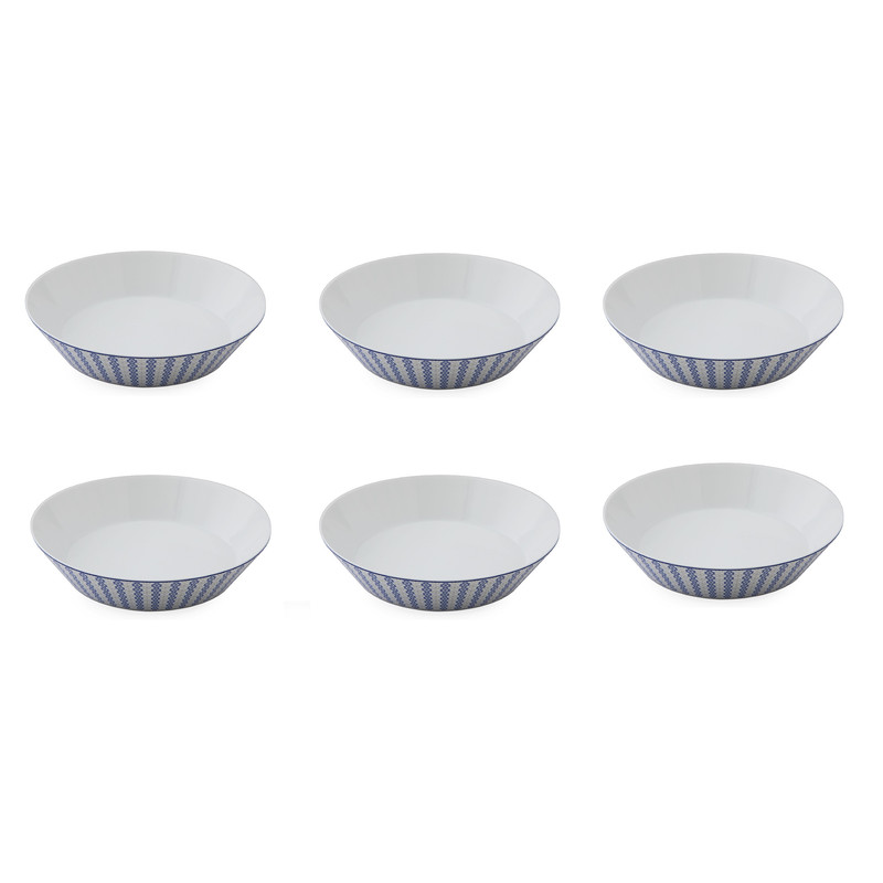 بشقاب خورش خوری زی مدل فرم اس 19 ریچل درجه عالی بسته 6 عددی