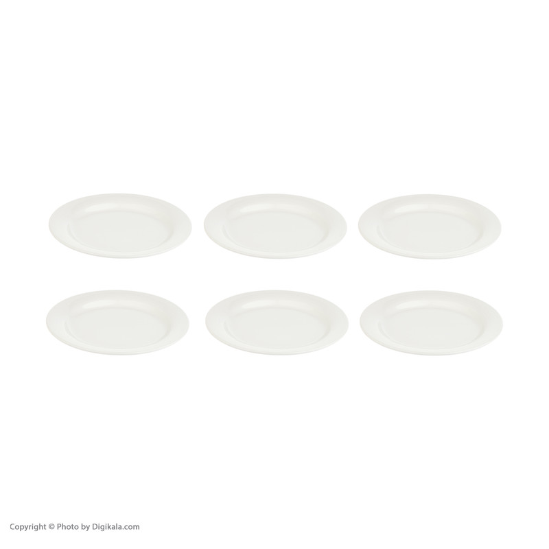 پیش دستی چينی زرين ايران سری هتلی 49 کد 20 درجه عالی بسته 6 عددی