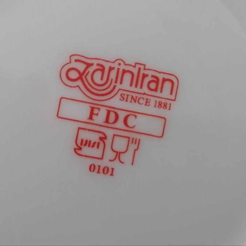 سرویس قهوه خوری 12 پارچه چینی زرین ایران مدل ایتالیا 6 درجه سه