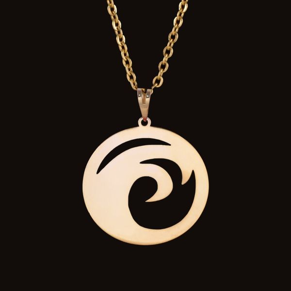 گردنبند طلا 18 عیار زنانه شمیم گلد گالری مدل موج گردنبند طلا 18 عیار زنانه شمیم گلد گالری مدل موج