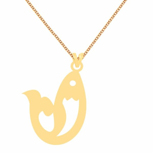 گردنبند طلا 18 عیار زنانه شمیم گلد گالری مدل ماهی گردنبند طلا 18 عیار زنانه شمیم گلد گالری مدل ماهی