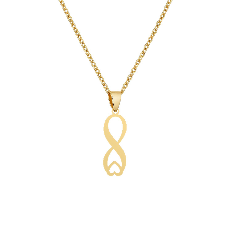 گردنبند طلا 18 زنانه شمیم گلد گالری طرح مینیمال بینهایت و قلب کد T-83 گردنبند طلا 18 زنانه شمیم گلد گالری طرح مینیمال بینهایت و قلب کد T-83