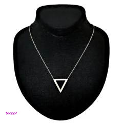 گردنبند طلا 18 عیار زنانه شمیم گلد گالری طرح مثلث کد A2267 گردنبند طلا 18 عیار زنانه شمیم گلد گالری طرح مثلث کد A2267