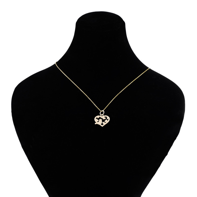 گردنبند طلا 18 عیار زنانه شمیم گلد گالری کد N1002 گردنبند طلا 18 عیار زنانه شمیم گلد گالری کد N1002