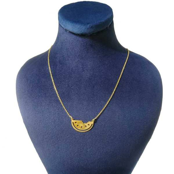 گردنبند طلا 18 عیار شمیم گلد گالری مدل GA15 گردنبند طلا 18 عیار شمیم گلد گالری مدل GA15