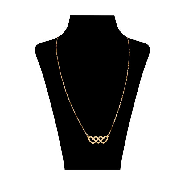 گردنبند طلا 18 عیار زنانه شمیم گلد گالری کد 3126 گردنبند طلا 18 عیار زنانه شمیم گلد گالری کد 3126