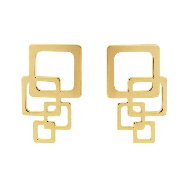 گوشواره طلا 18 عیار زنانه شمیم گلد گالری مدل E7840