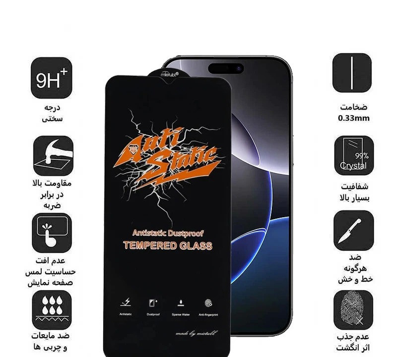 محافظ صفحه نمایش اپیکوی مدل Antistatic Dustproof مناسب برای گوشی موبایل اپل iPhone 17