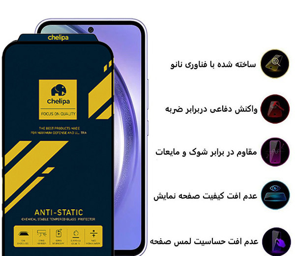 محافظ صفحه نمایش اپیکوی مدل Chelipa Anti-Static مناسب برای گوشی موبایل شیائومی Poco F6 Pro/ F6/ Redmi Turbo 3 محافظ صفحه نمایش اپیکوی مدل Chelipa Anti-Static مناسب برای گوشی موبایل شیائومی Poco F6 Pro/ F6/ Redmi Turbo 3