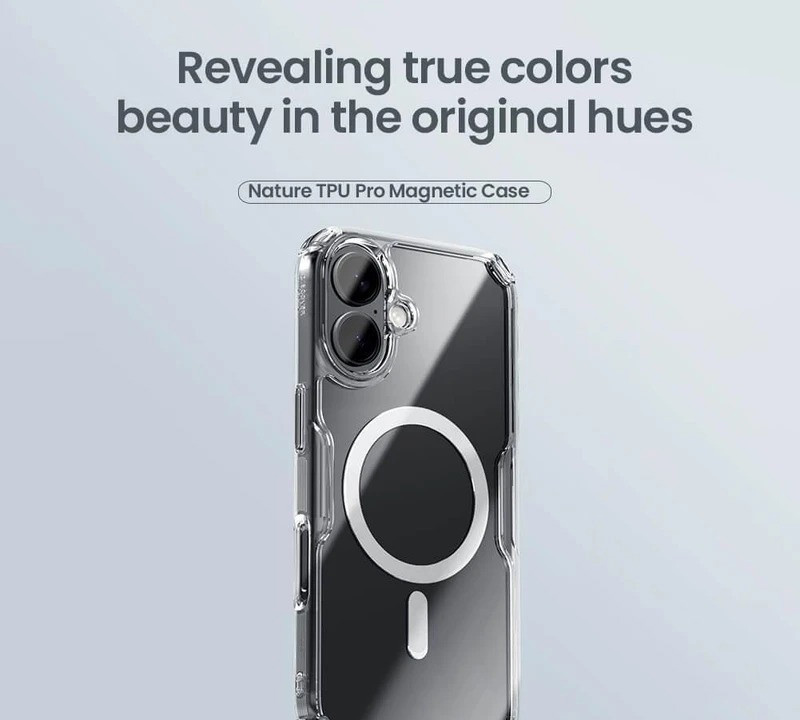 کاور نیلکین مدل Nature TPU Pro Magnetic مناسب برای گوشی موبایل اپل iPhone 17