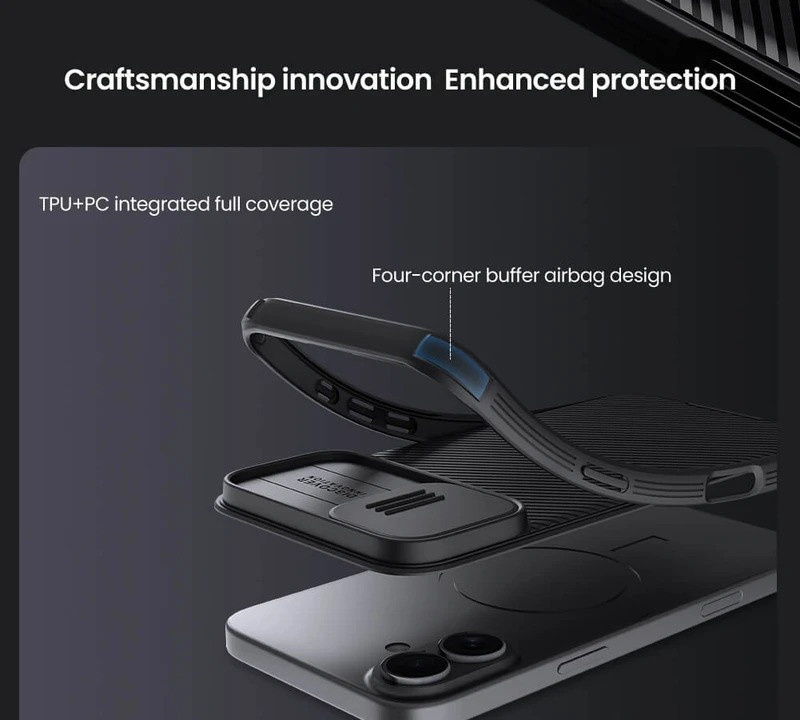کاور نیلکین مدل Camshield Pro مناسب برای گوشی موبایل اپل iPhone 17 کاور نیلکین مدل Camshield Pro مناسب برای گوشی موبایل اپل iPhone 17