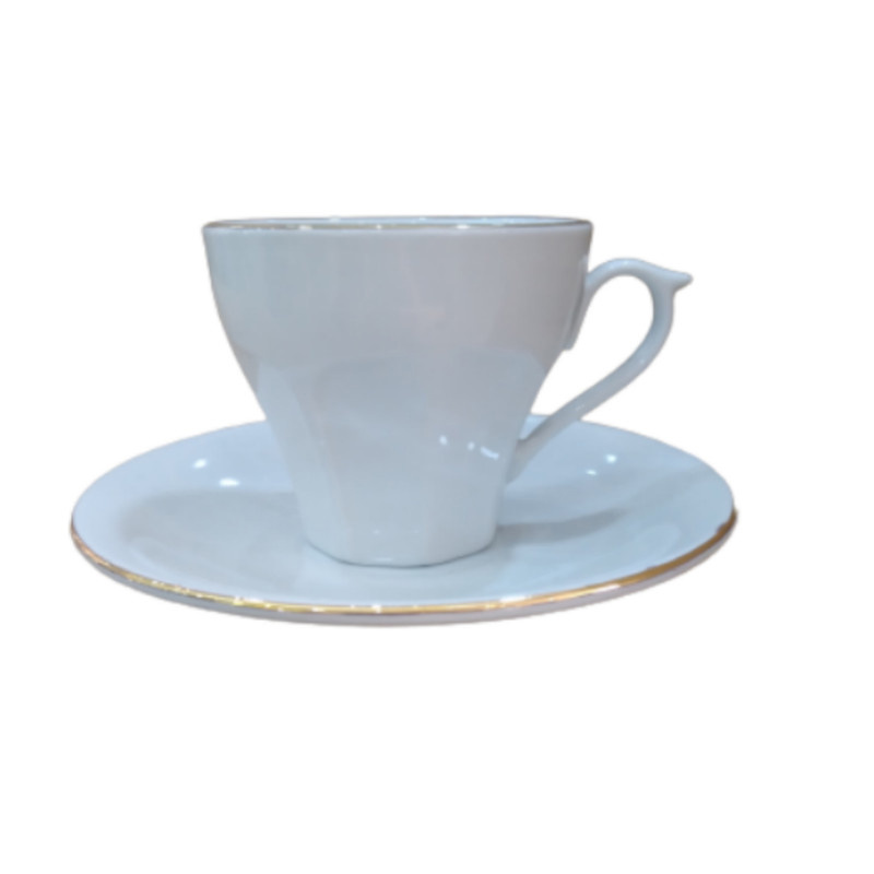 سرویس چای خوری 12 پارچه مقصود مدل خط طلا رویال